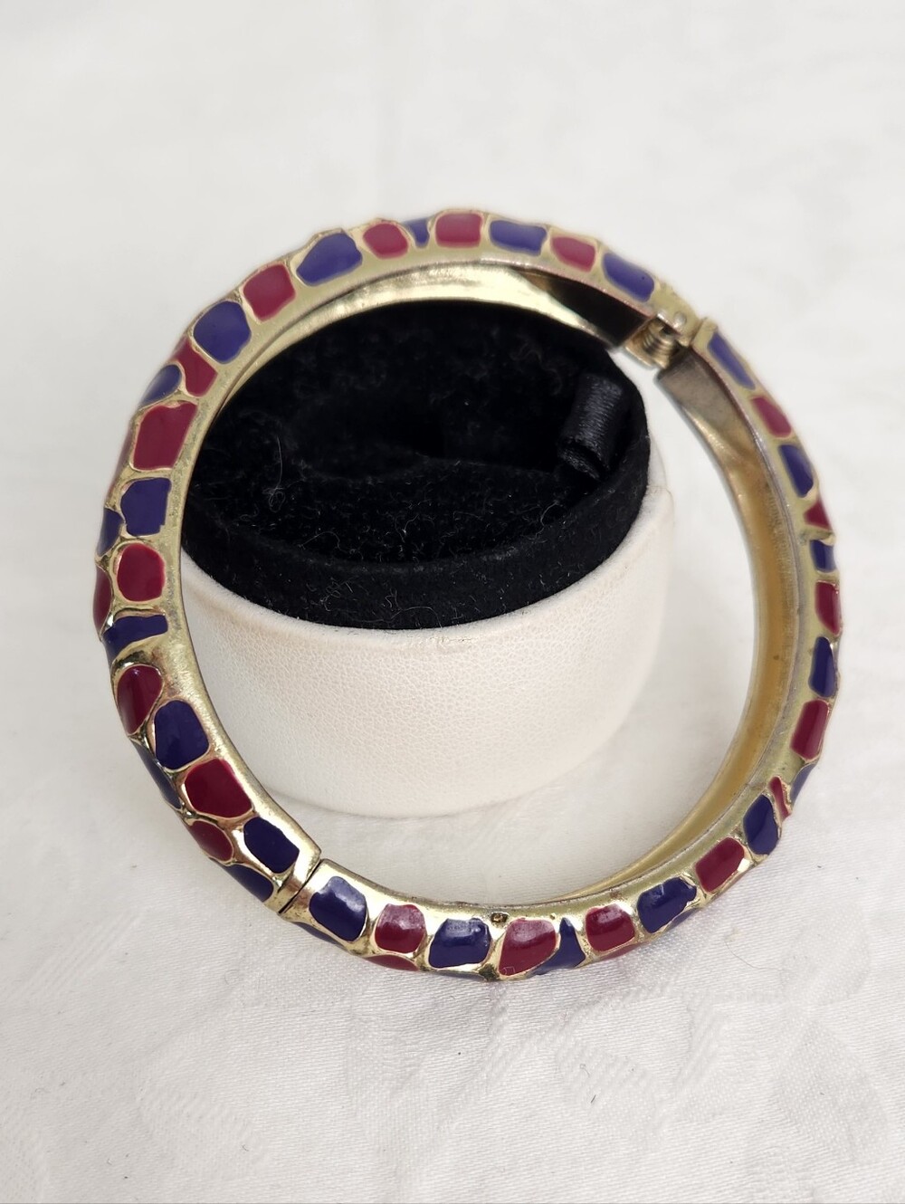Purple & Gold Giraffe Cuff Bracelet